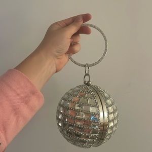 NWT disco ball party clutch
